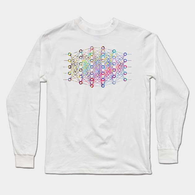 Neural Network Long Sleeve T-Shirt by erzebeth